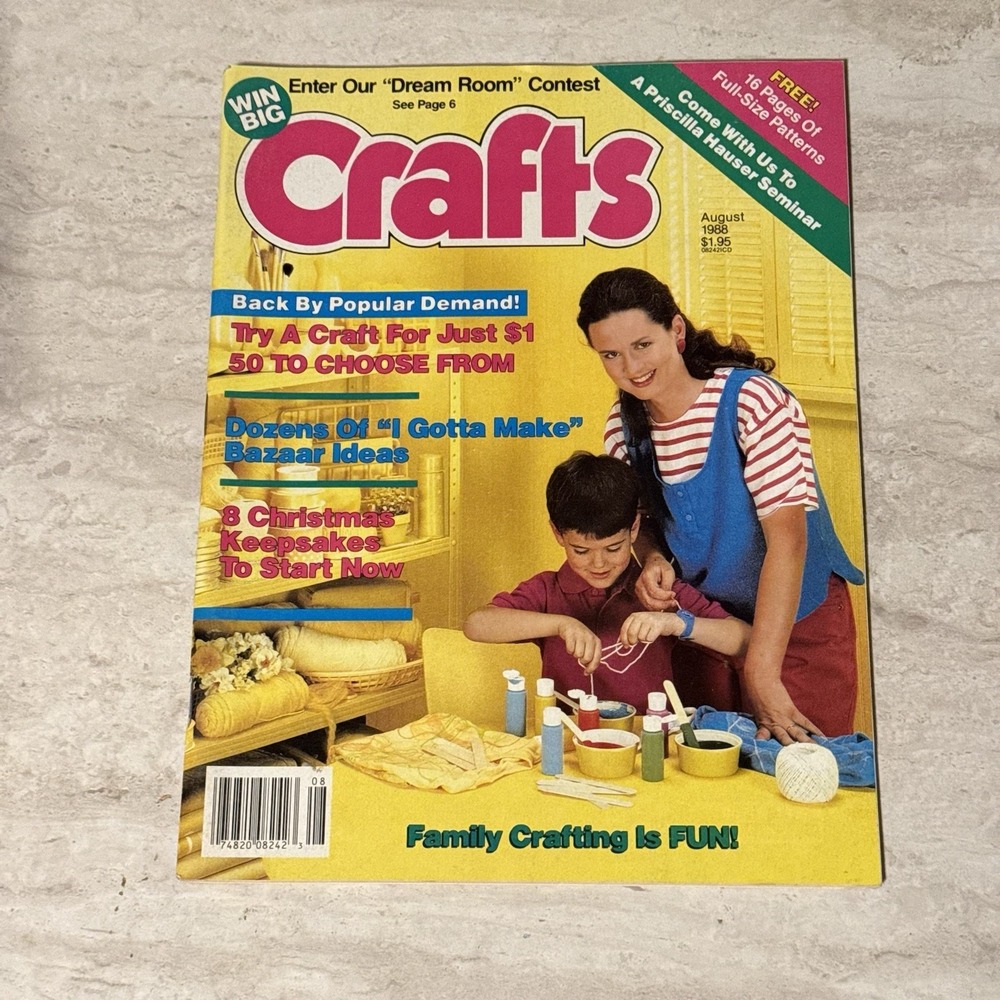 Crafts Magazine August 1998 Vintage Family Crafting